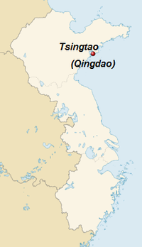 GeoPositionskarte Chinesische Küstenprovinzen - Tsingtao.png