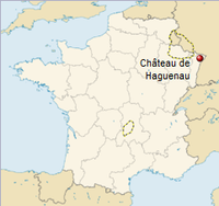 GeoPositionskarte Frankreich - Chateau de Haguenau.png