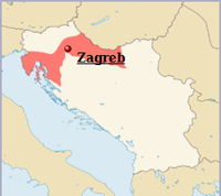 Karte Ex-Jugoslaviens mit Fläche Kroatien - Zagreb.png