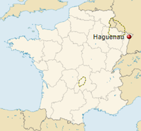 GeoPositionskarte Frankreich - Haguenau.png