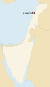 GeoPositionskarte Israel - Beirut.png